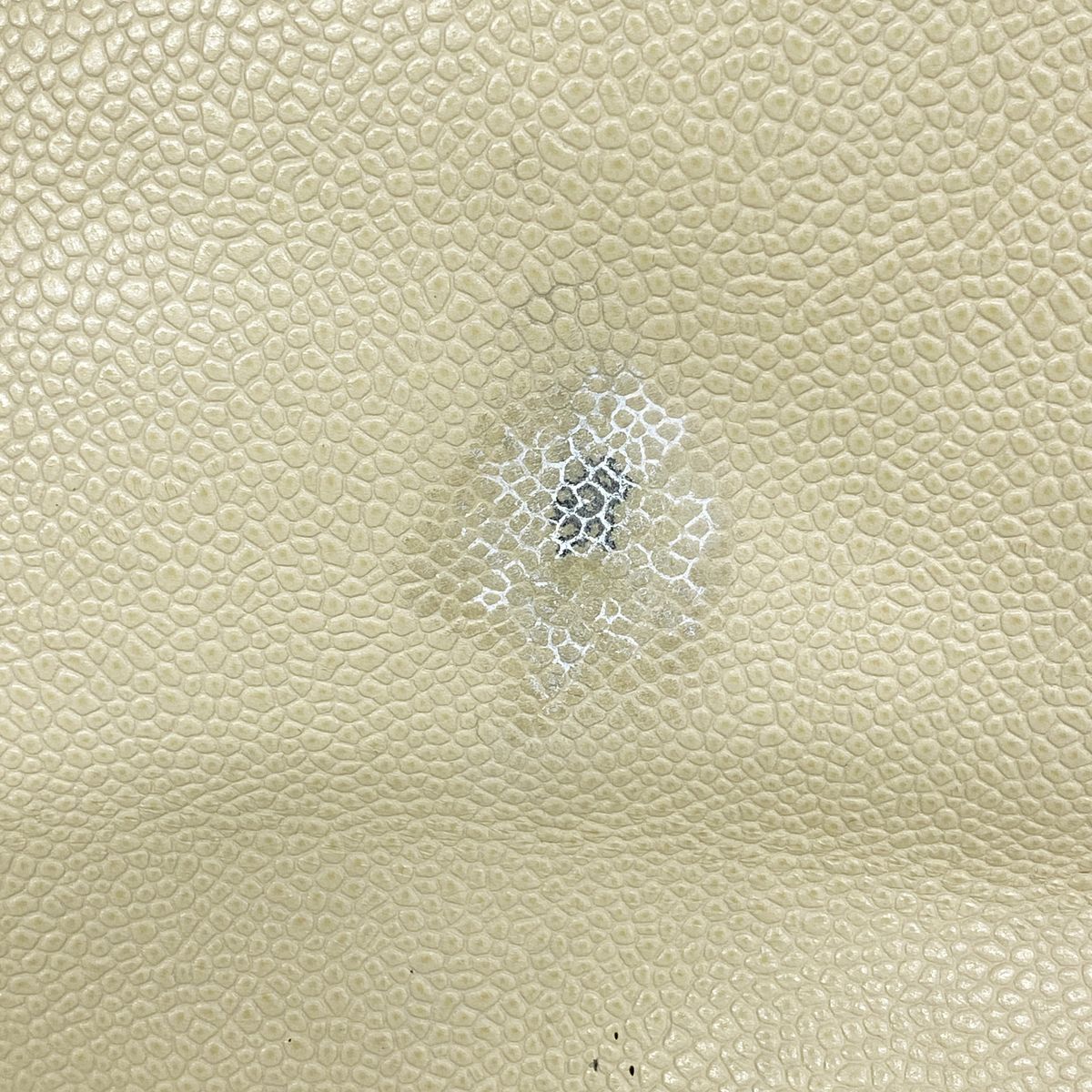 Chanel Chain Tote Bag Caviar Leather Beige Gold — view 8