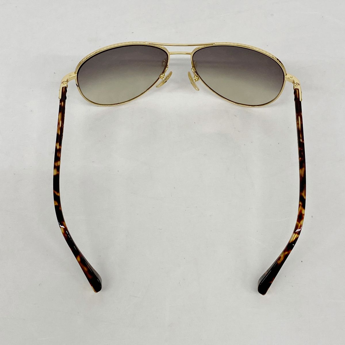 Louis Vuitton Sunglasses Conspiration Pilot Brown Gold Eyewear — view 8