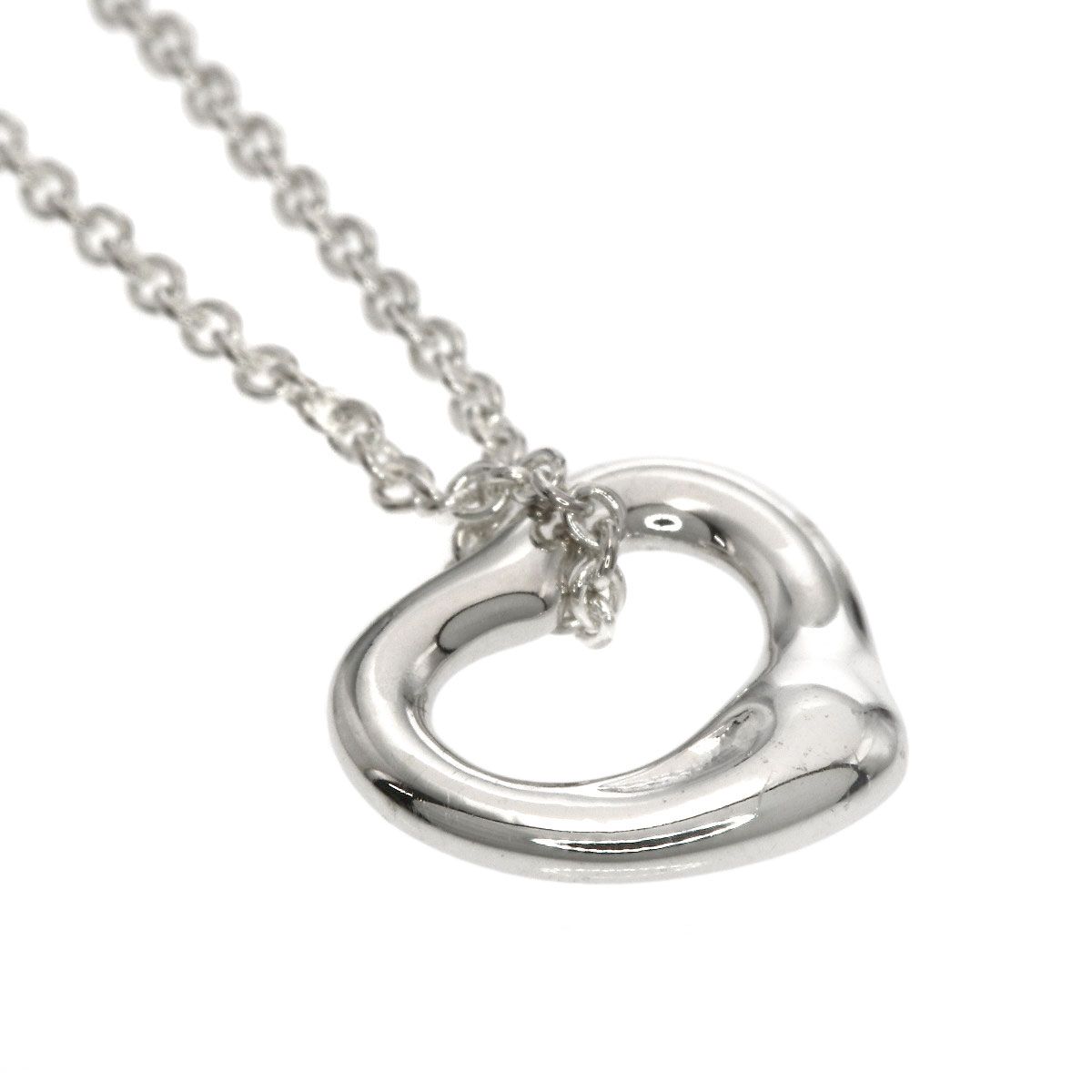Tiffany & Co Open Heart Necklace Silver — view 6
