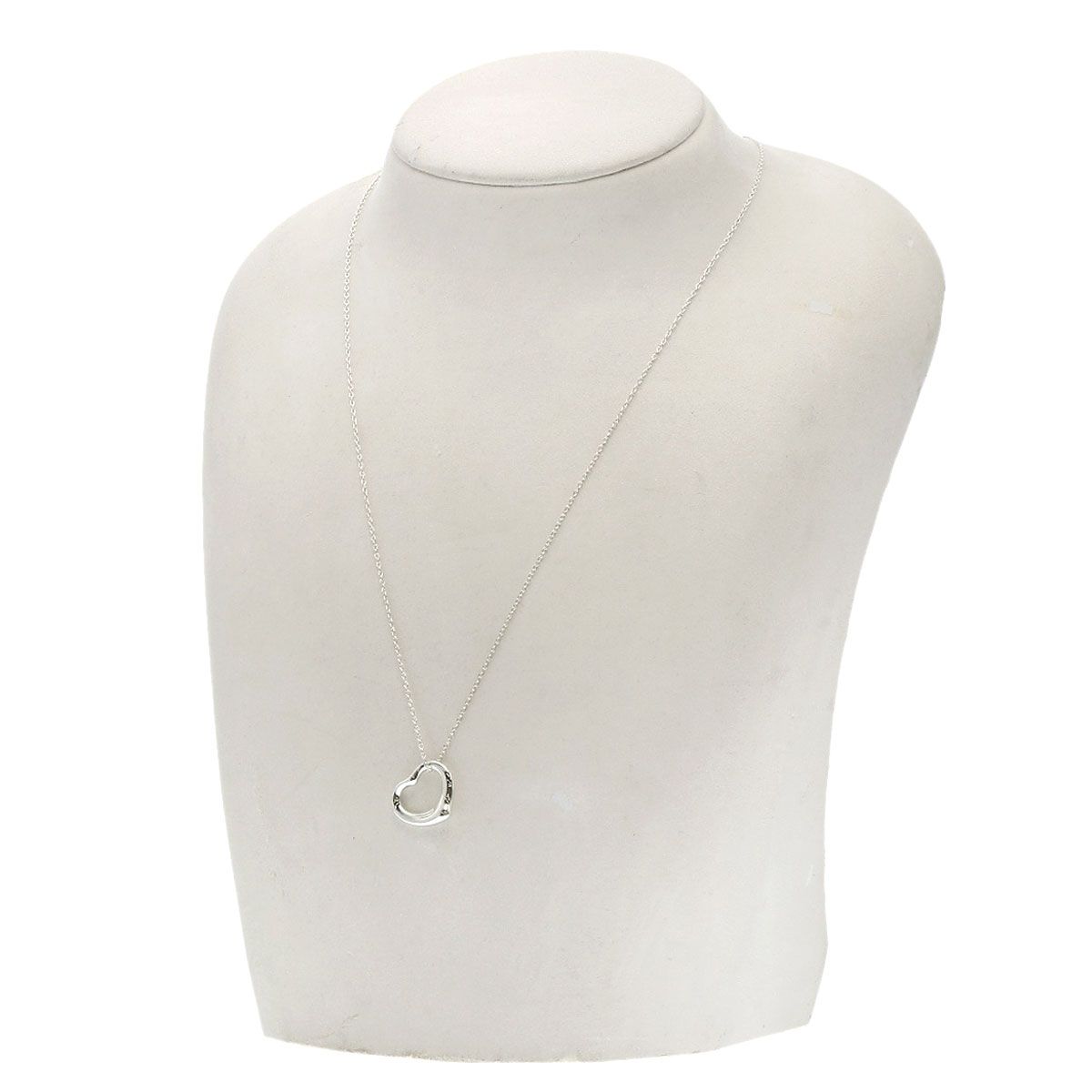 Tiffany & Co Open Heart Necklace Silver — view 5