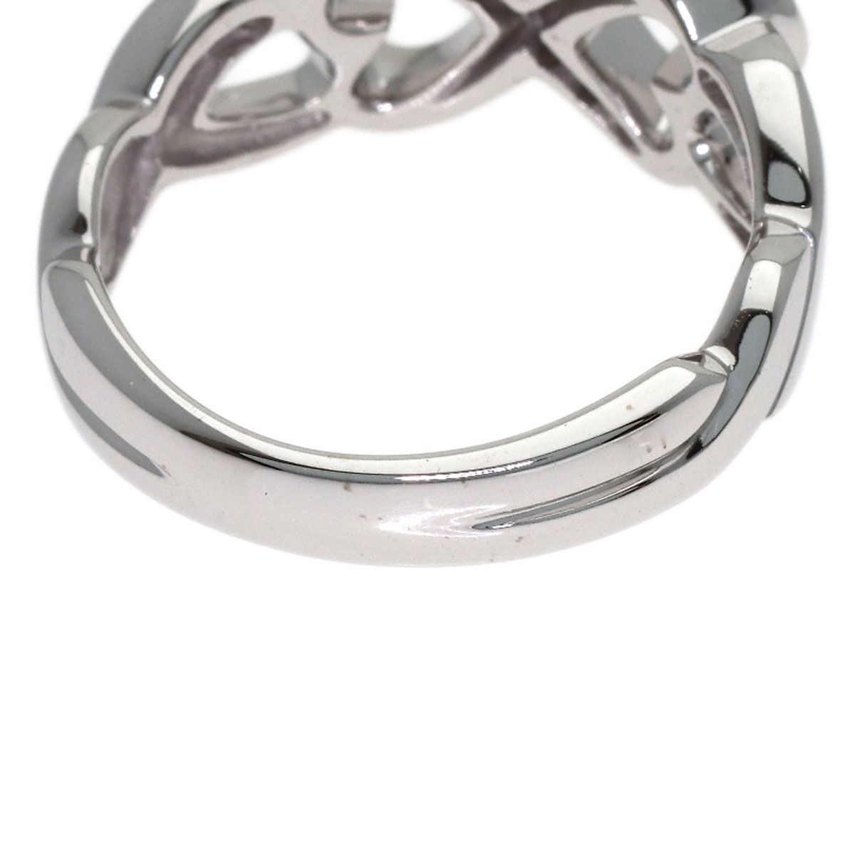 Tiffany & Co Double Loving Heart Diamond Ring 18k White Gold — view 7
