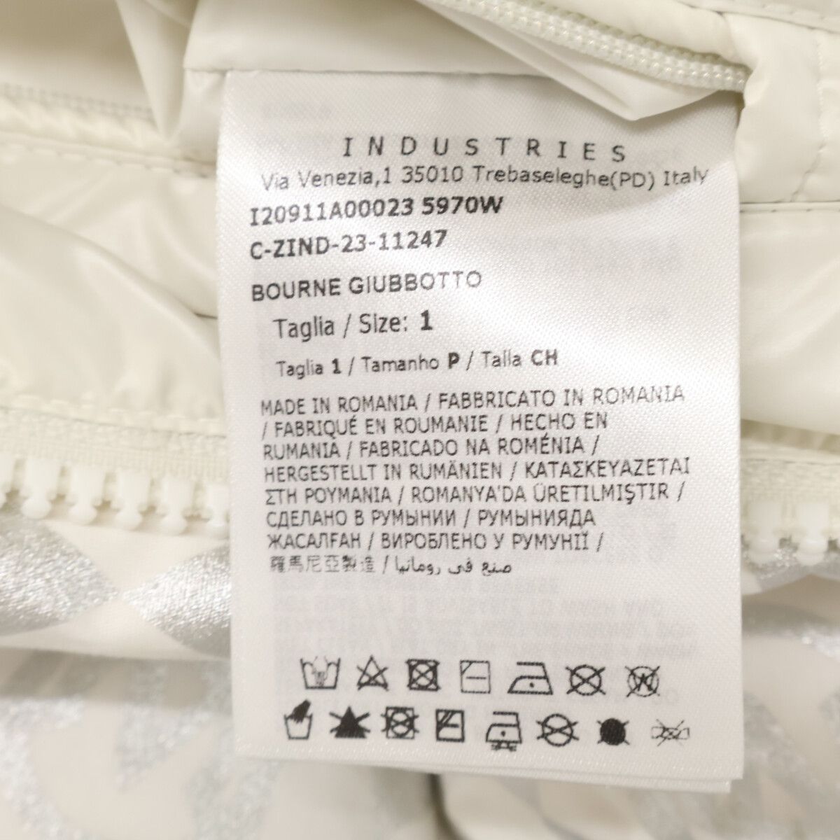 Moncler Bourne Total Logo Down Jacket — view 8