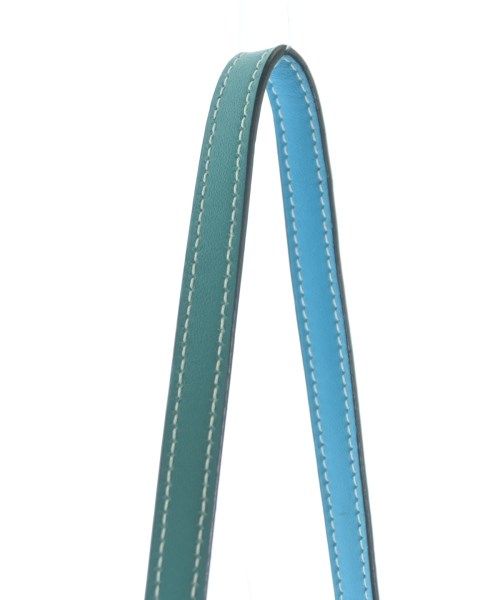 Loewe Heel Leather Shoulder Bag Green — view 8
