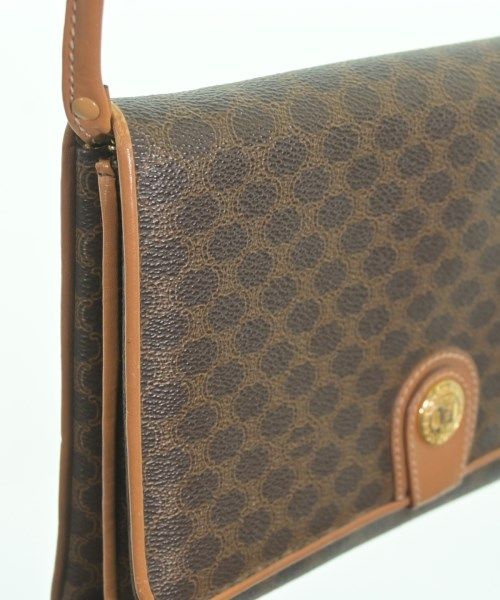 Celine Macadam Pattern Shoulder Bag Brown — view 8