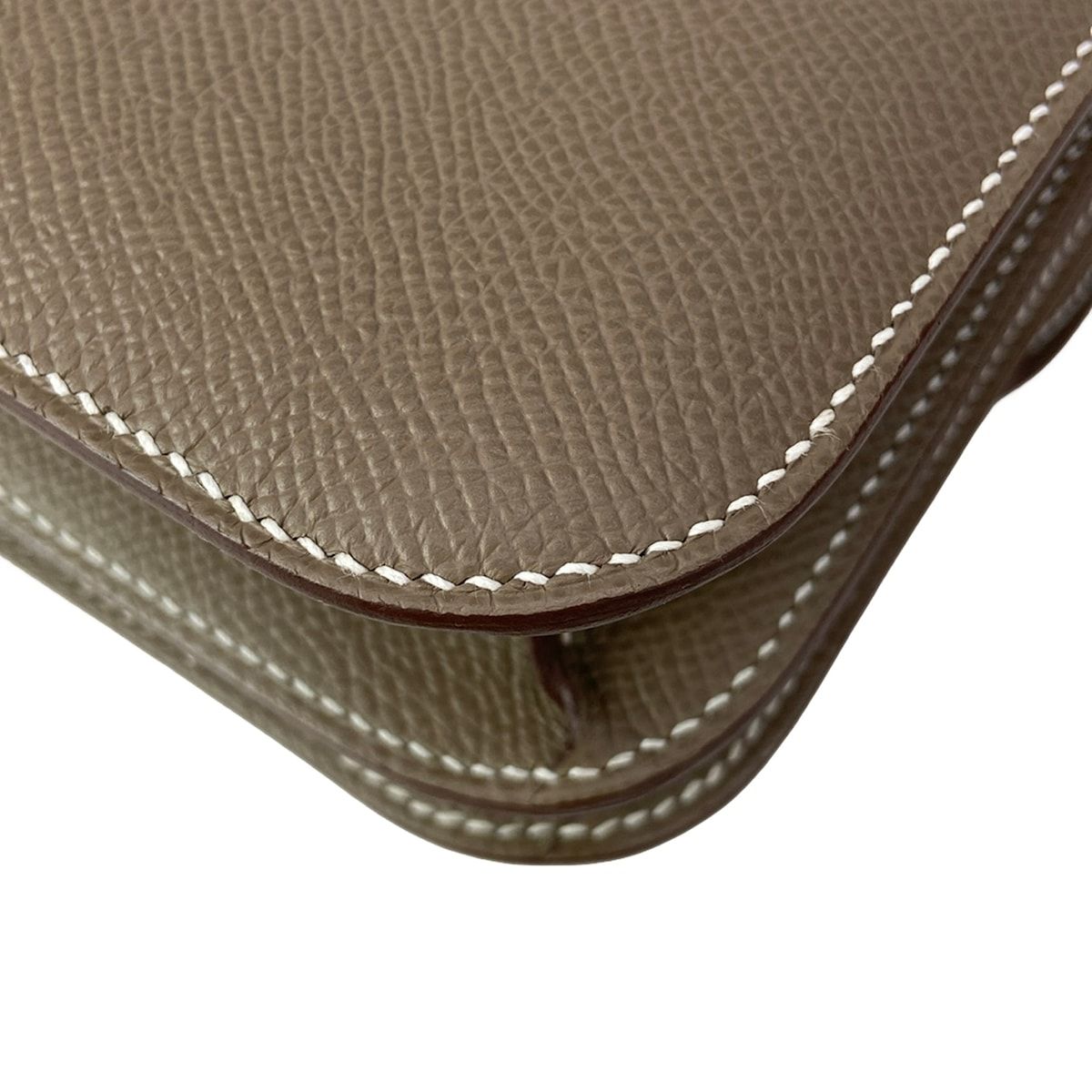 Hermes Shoulder Bag Constance Miroir 18 Etoupe Silver — view 8
