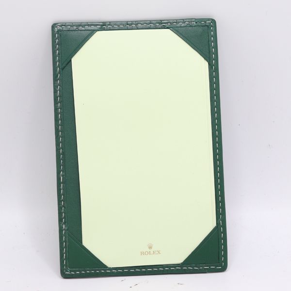 Rolex Card Case Memo Pad Brown Color — view 3