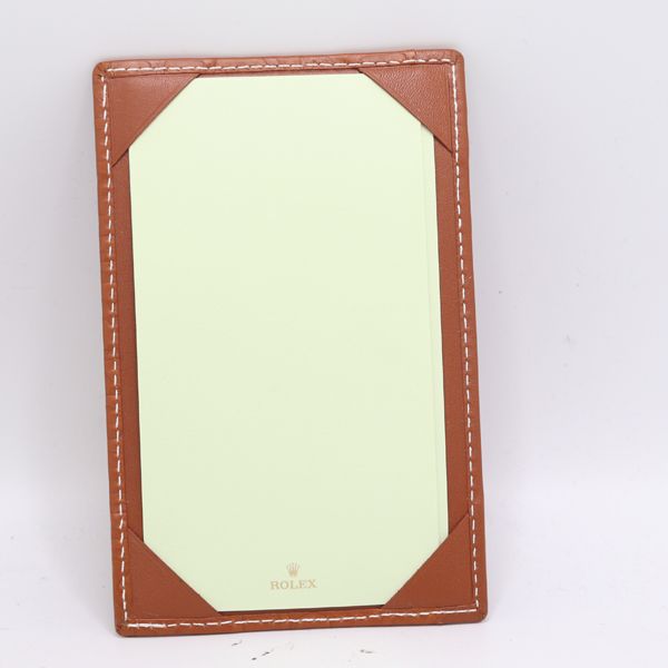 Rolex Card Case Memo Pad Brown Color — view 3