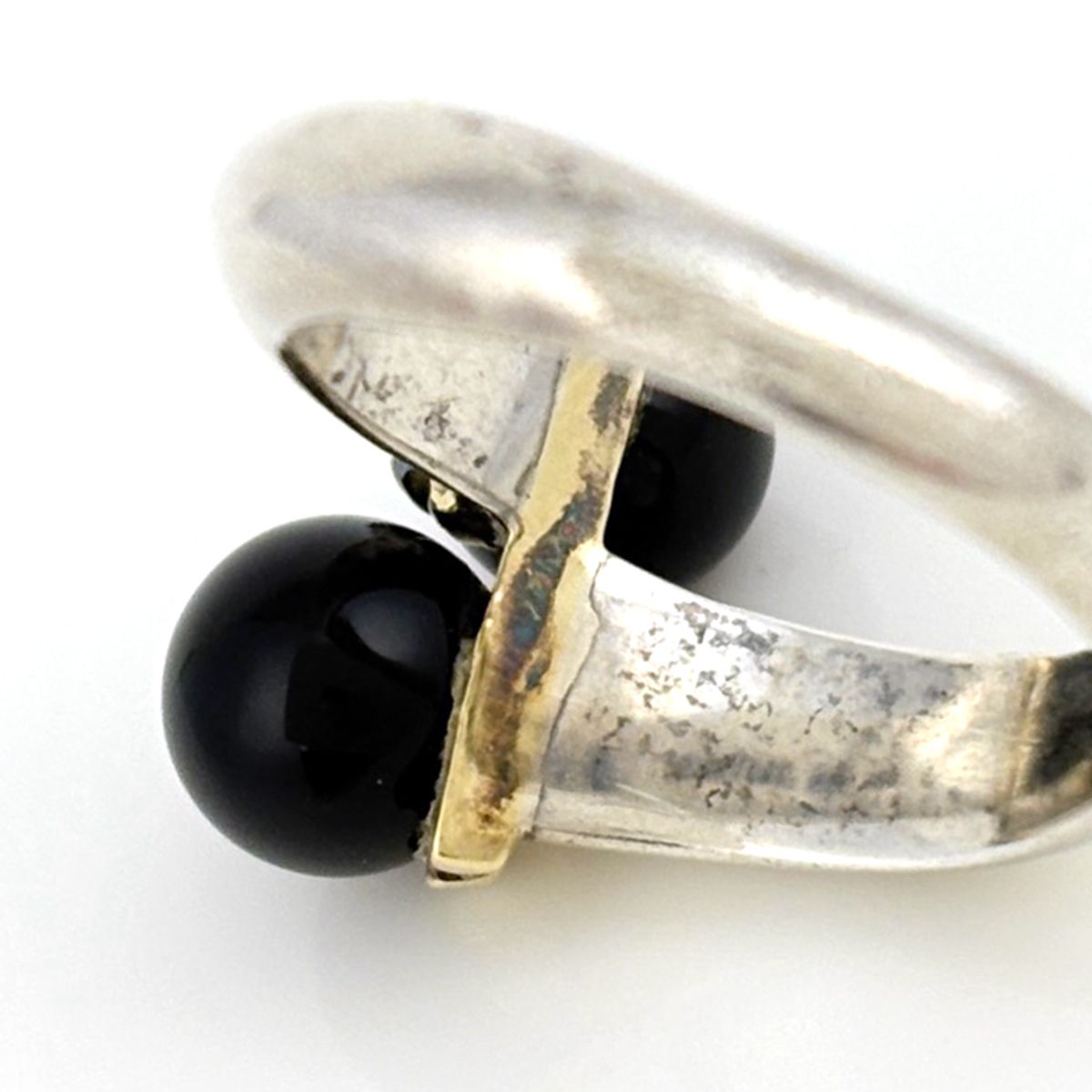 Tiffany & Co Ring 18k Silver Onyx Black — view 5