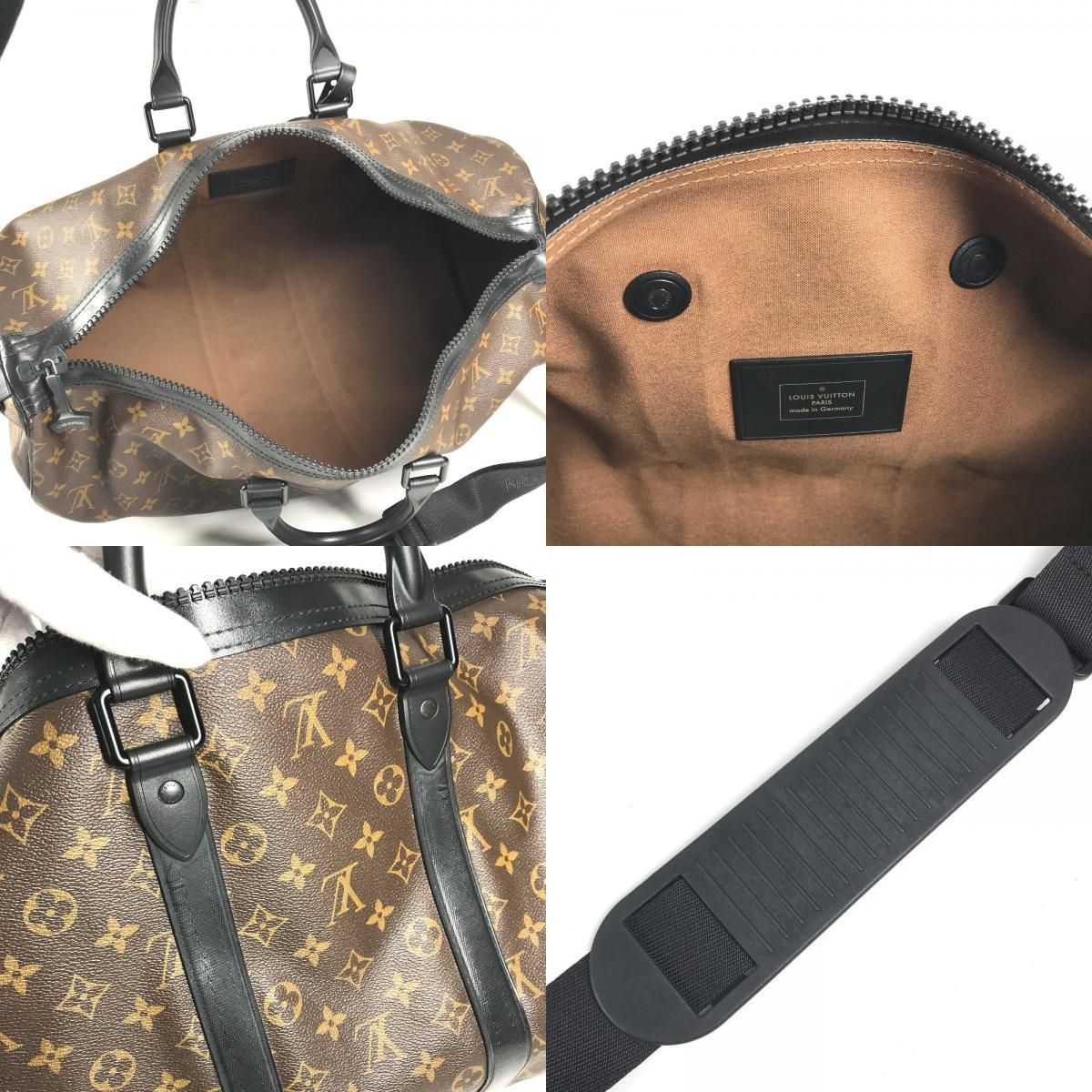 Louis Vuitton Boston Bag Keepall Bandouliere 55 Monogram Waterproof Macassar — view 8