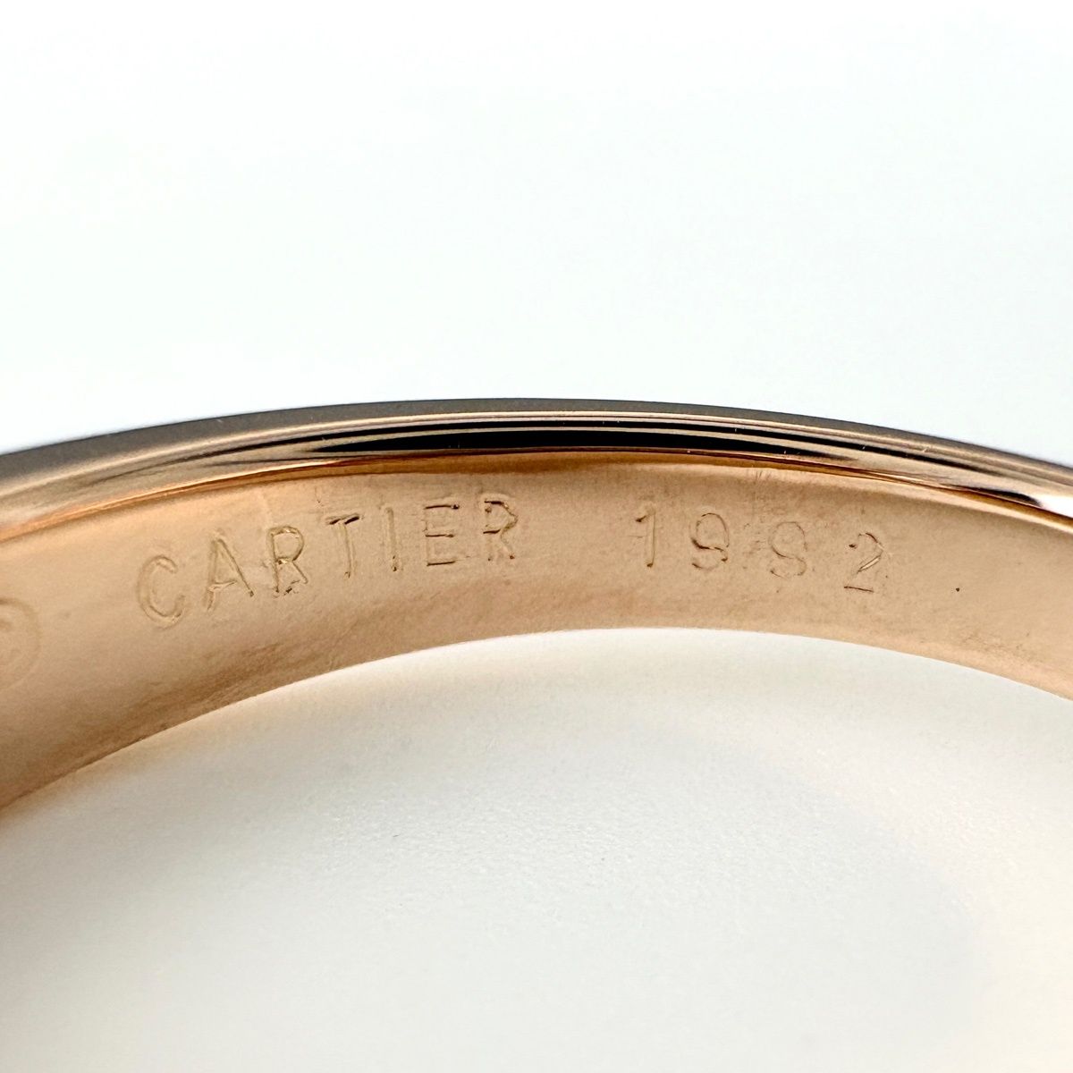Cartier Triandle Pink Gold Ring Melee Diamond — view 8