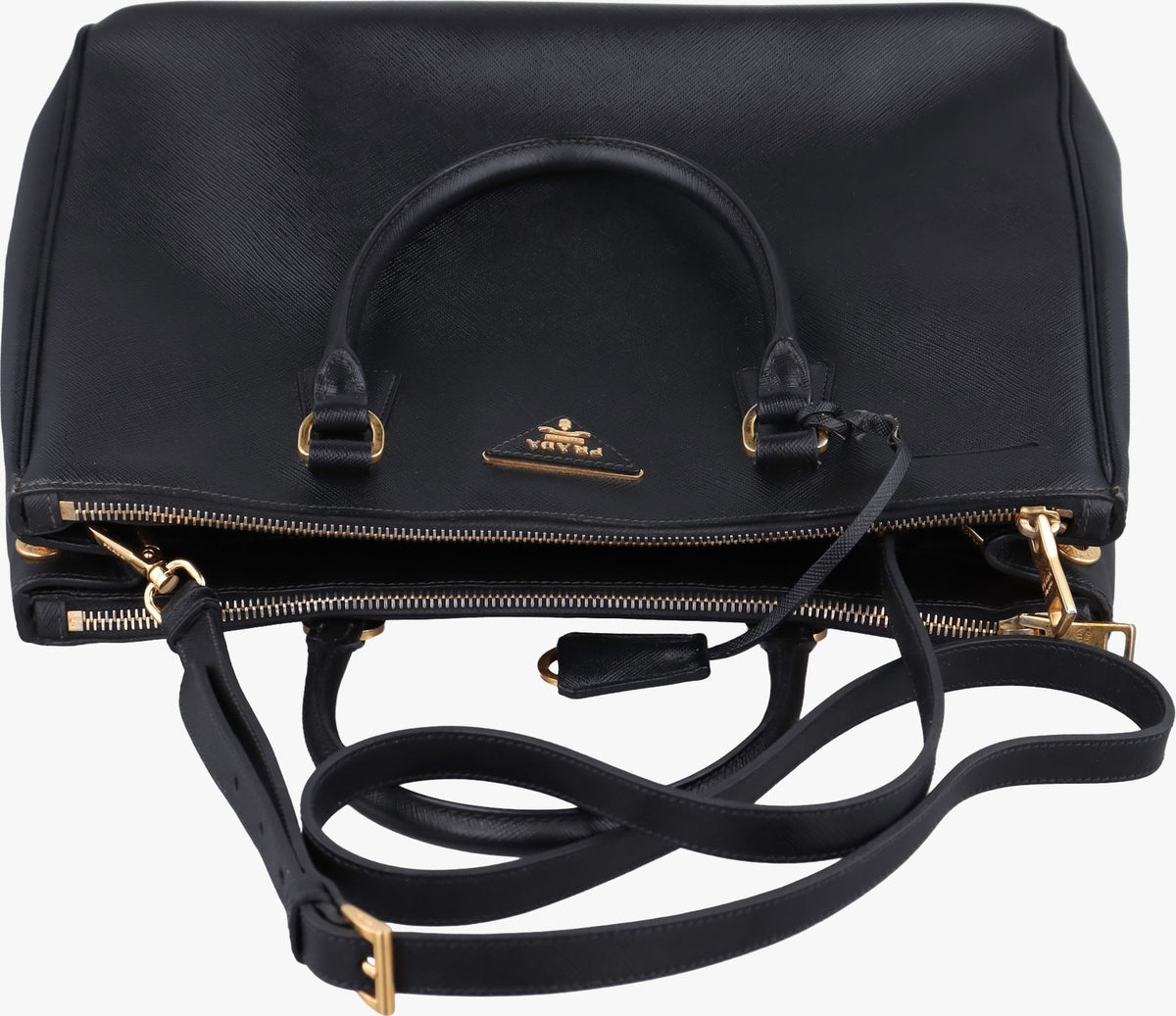 Prada Galleria Black Saffiano Leather — view 8