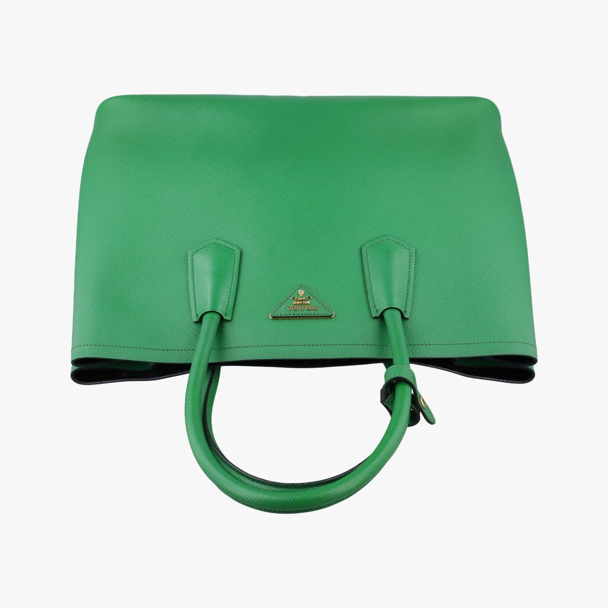 Prada Double Cuir Green Saffiano Leather 25 — view 8