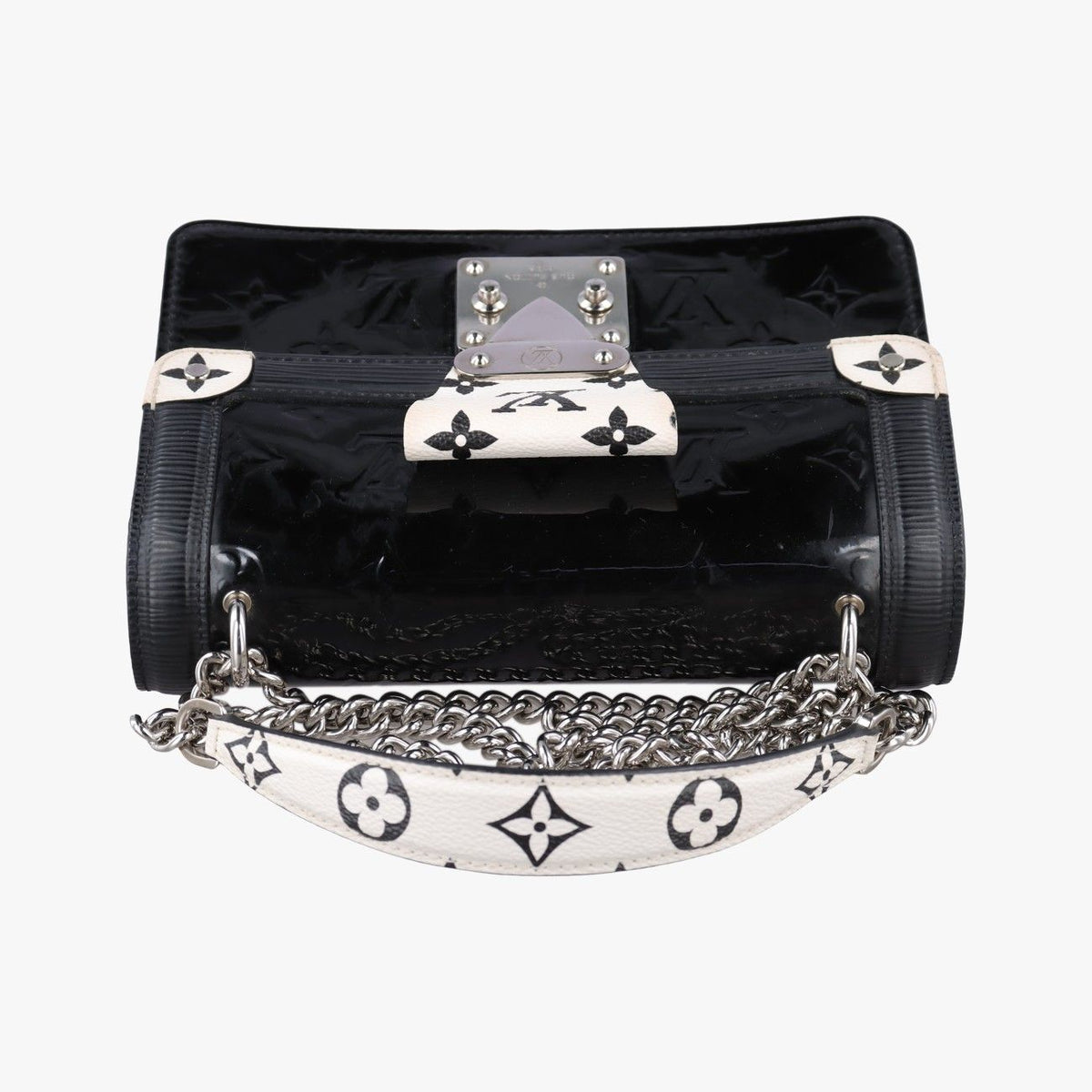 Louis Vuitton Winewood PM Noir White Monogram Canvas Vernis Epi — view 8