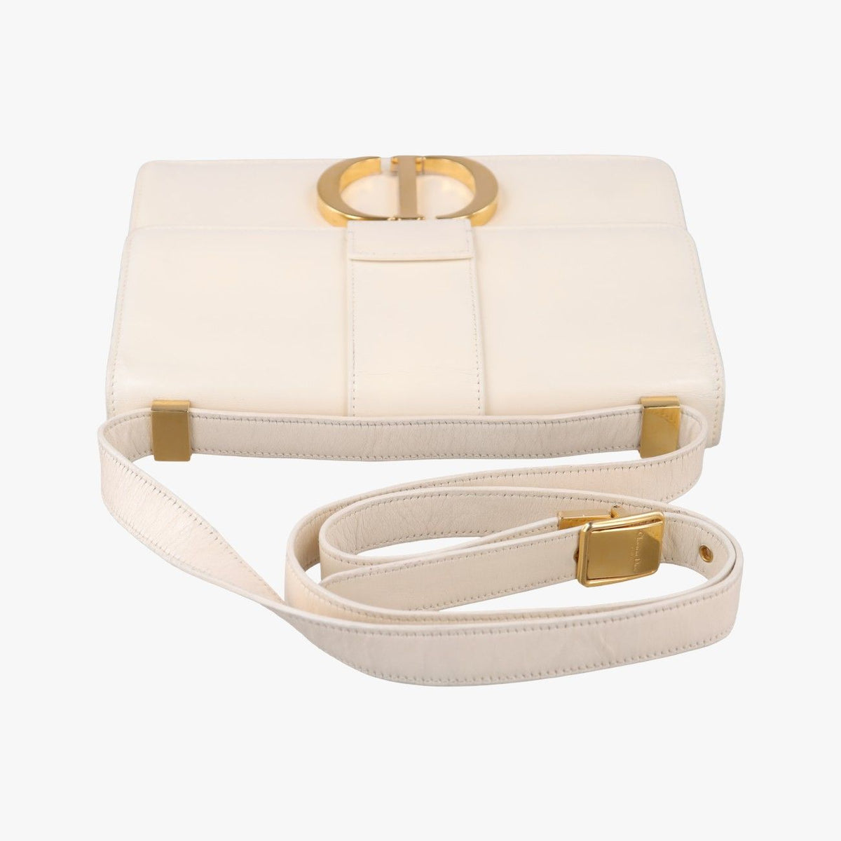 Dior White Leather Shoulder Bag — view 8
