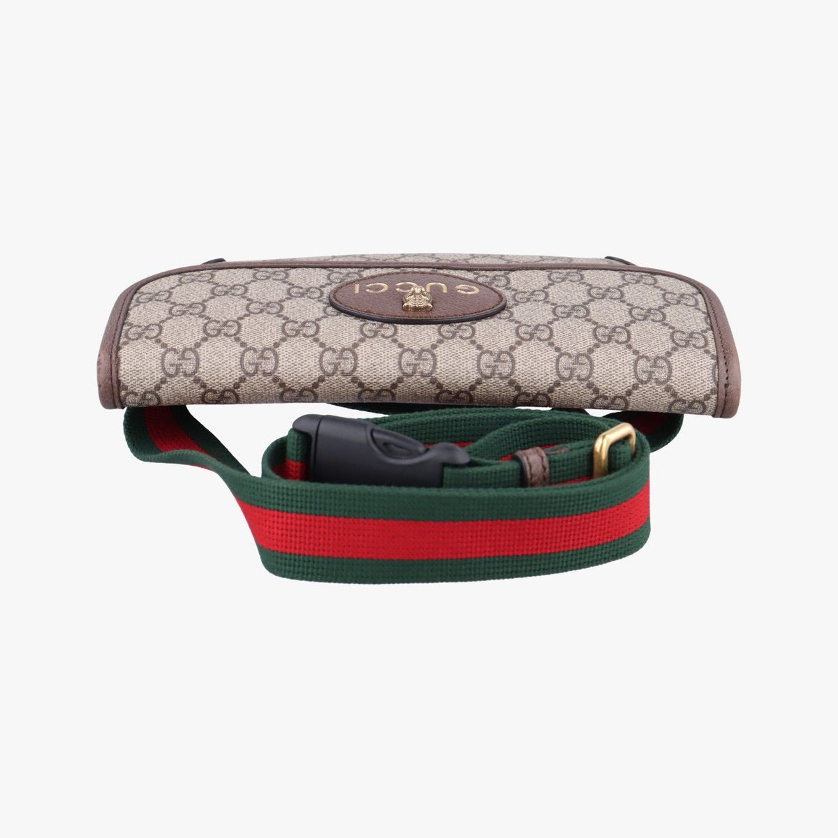 Gucci Neo Vintage GG Supreme Beige Brown Leather Handbag — view 8