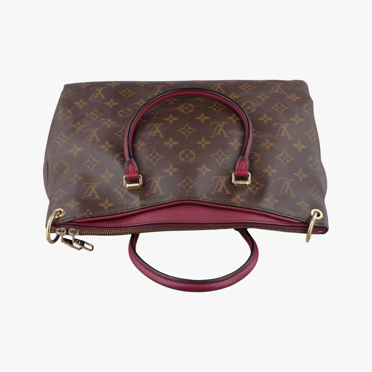 Louis Vuitton Pallas Monogram Brown Raisin Canvas Calfskin Handbag — view 8