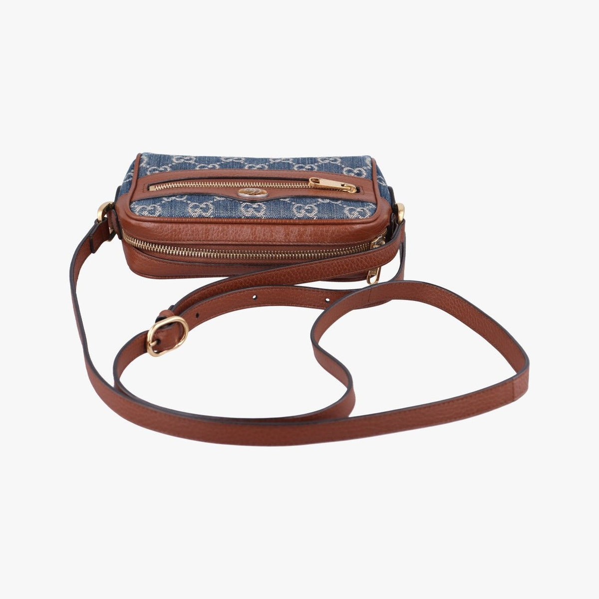 Gucci Ophidia Blue Brown Denim Leather — view 8
