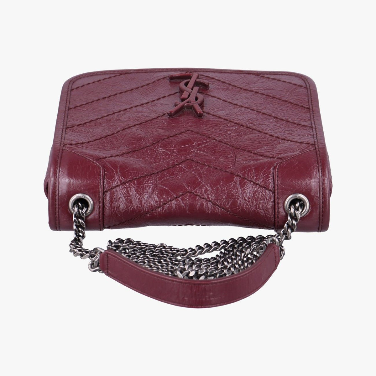 Saint Laurent Niki Wine Red Leather — view 8
