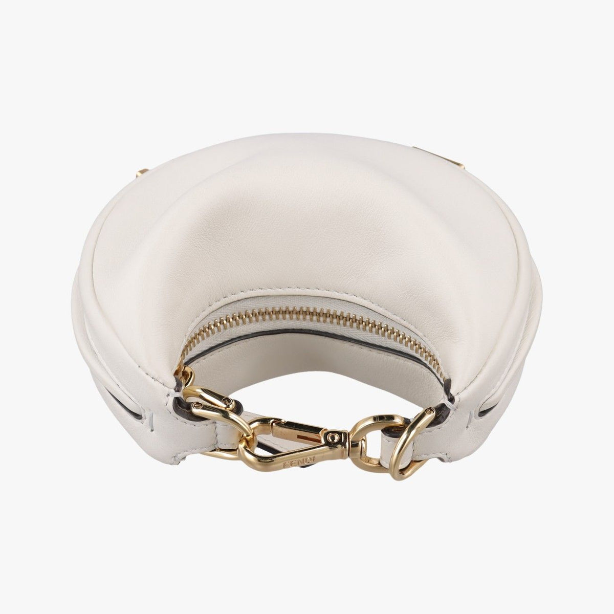 Fendi Nano Graphy White Clutch — view 8