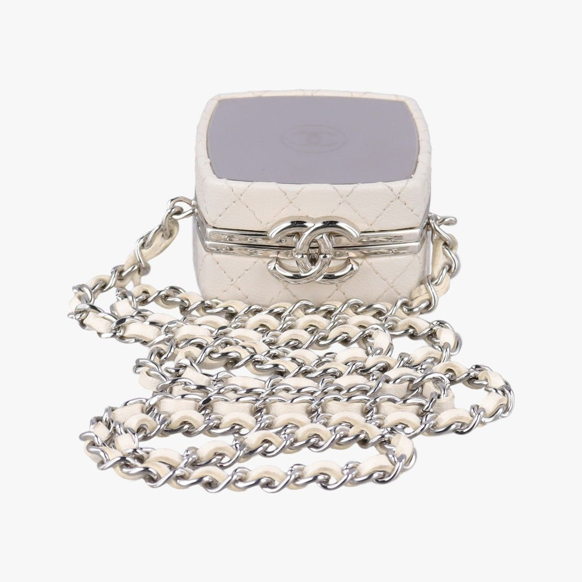 Chanel Makeup Box White Leather — view 8