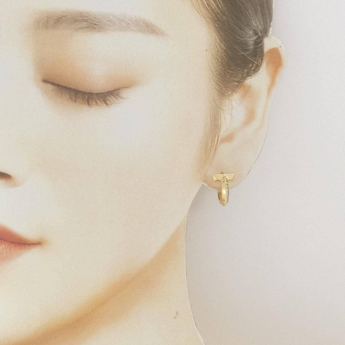 Tiffany & Co T One Hoop Earrings — view 4