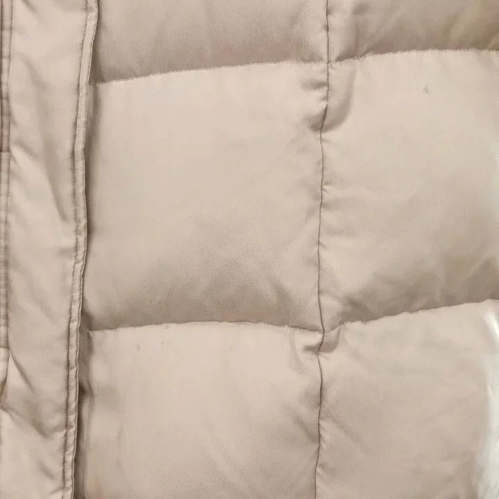 Max Mara Down Coat Long Mink Silk Beige — view 8