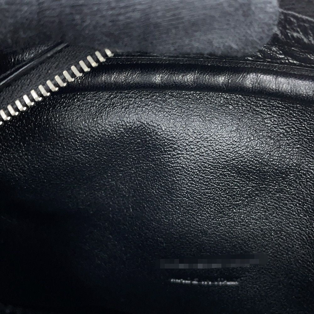 Saint Laurent Paris Shoulder Bag Lou Fringe Mini Black — view 8