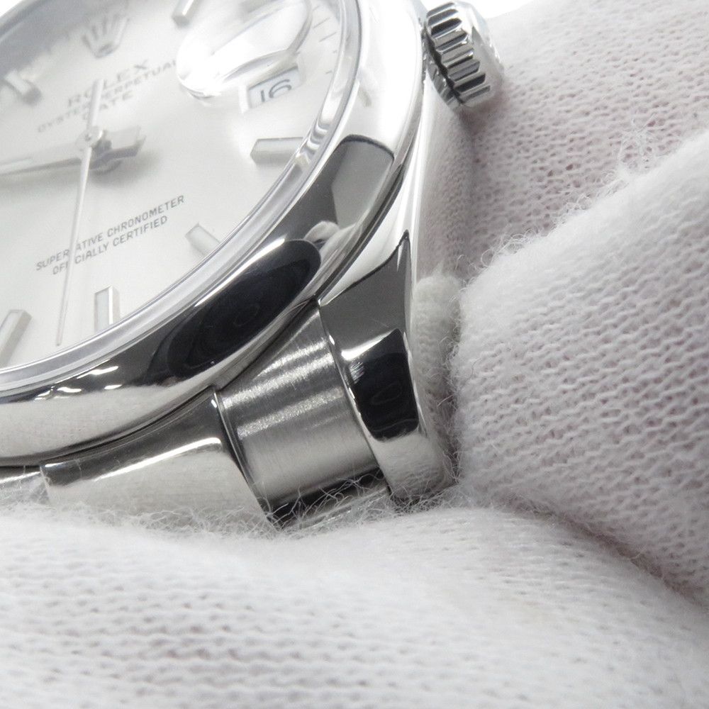 Rolex Oyster Perpetual Date Roulette Silver Dial — view 8
