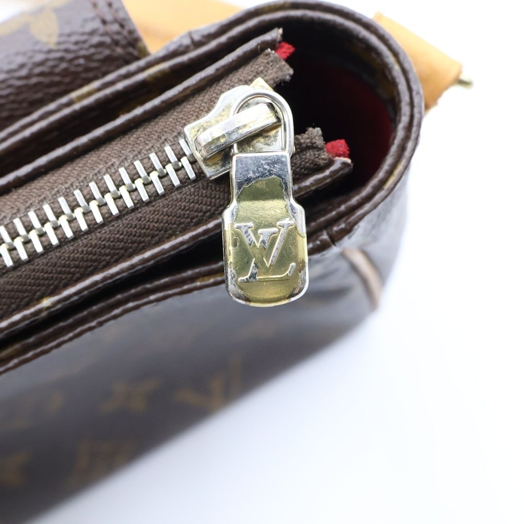 Louis Vuitton PM Shoulder Bag Monogram Leather Brown — view 8