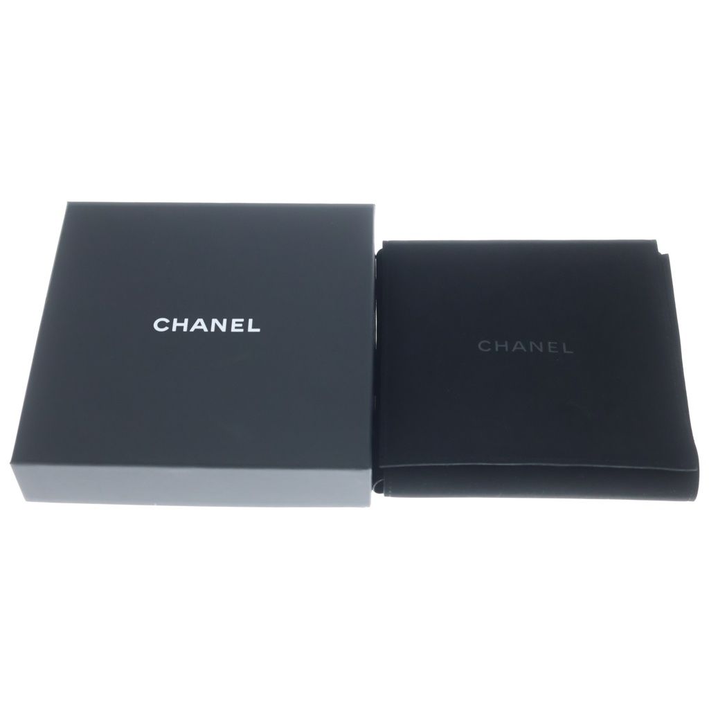 Chanel CC Logo Star Faux Pearl Chain Choker Necklace Gold — view 6
