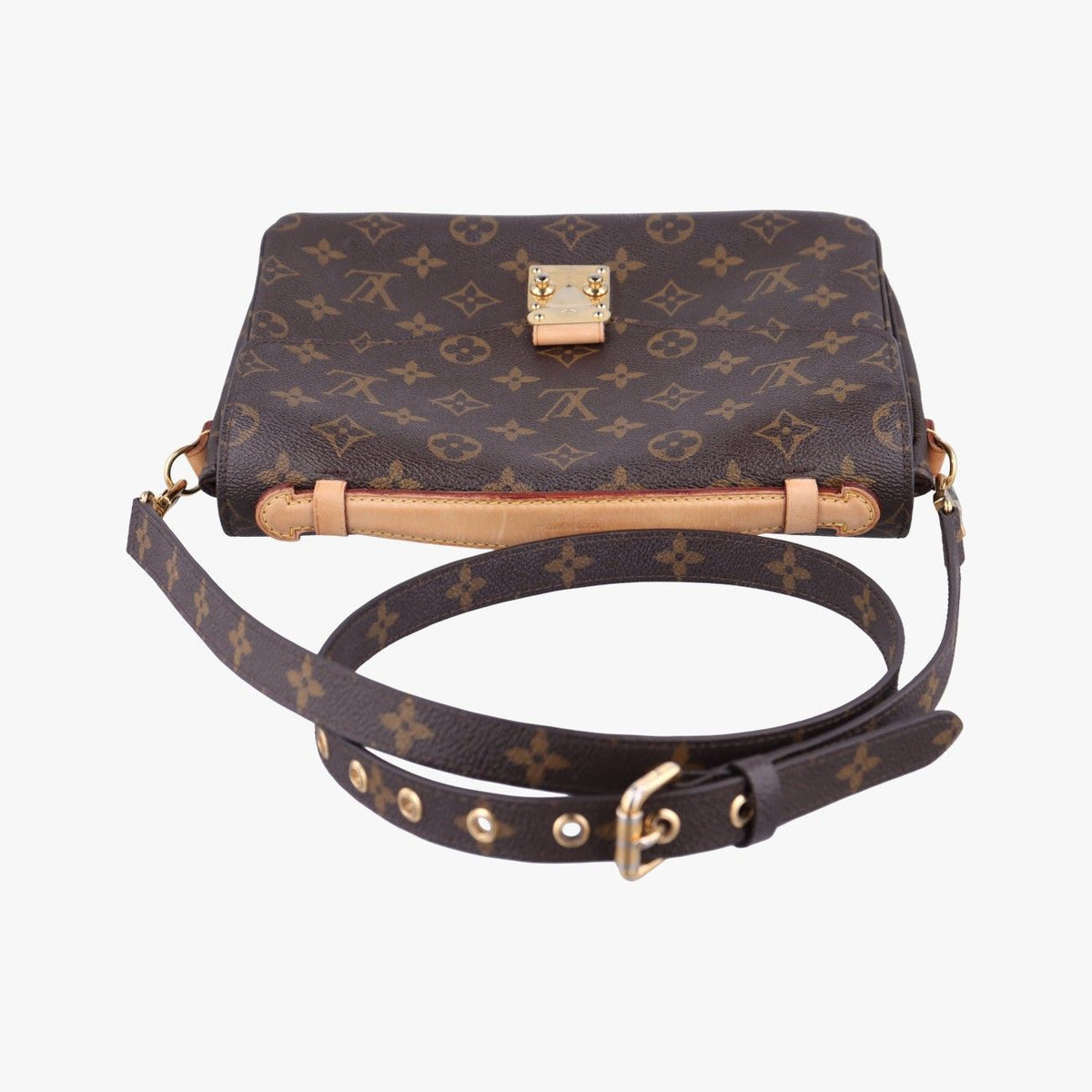 Louis Vuitton Pochette Metis MM Monogram Brown Canvas Handbag — view 8