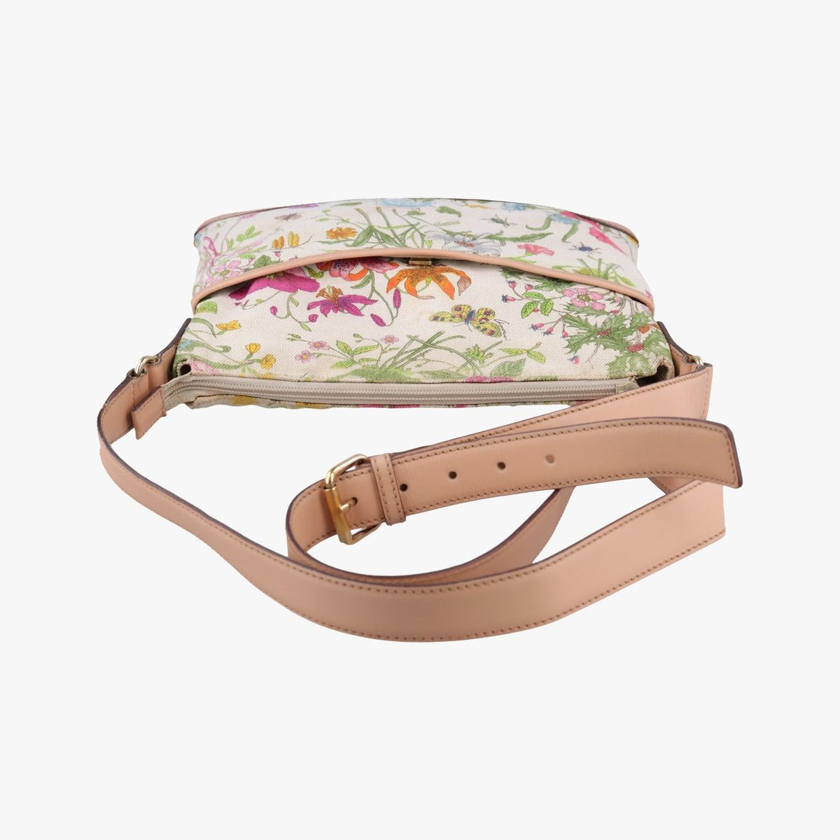 Gucci Flora Multicolor Ivory Canvas Leather — view 8