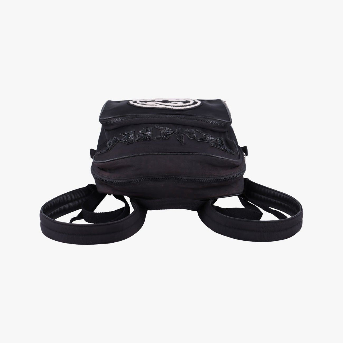 Gucci Interlocking G Black Nylon Backpack — view 8