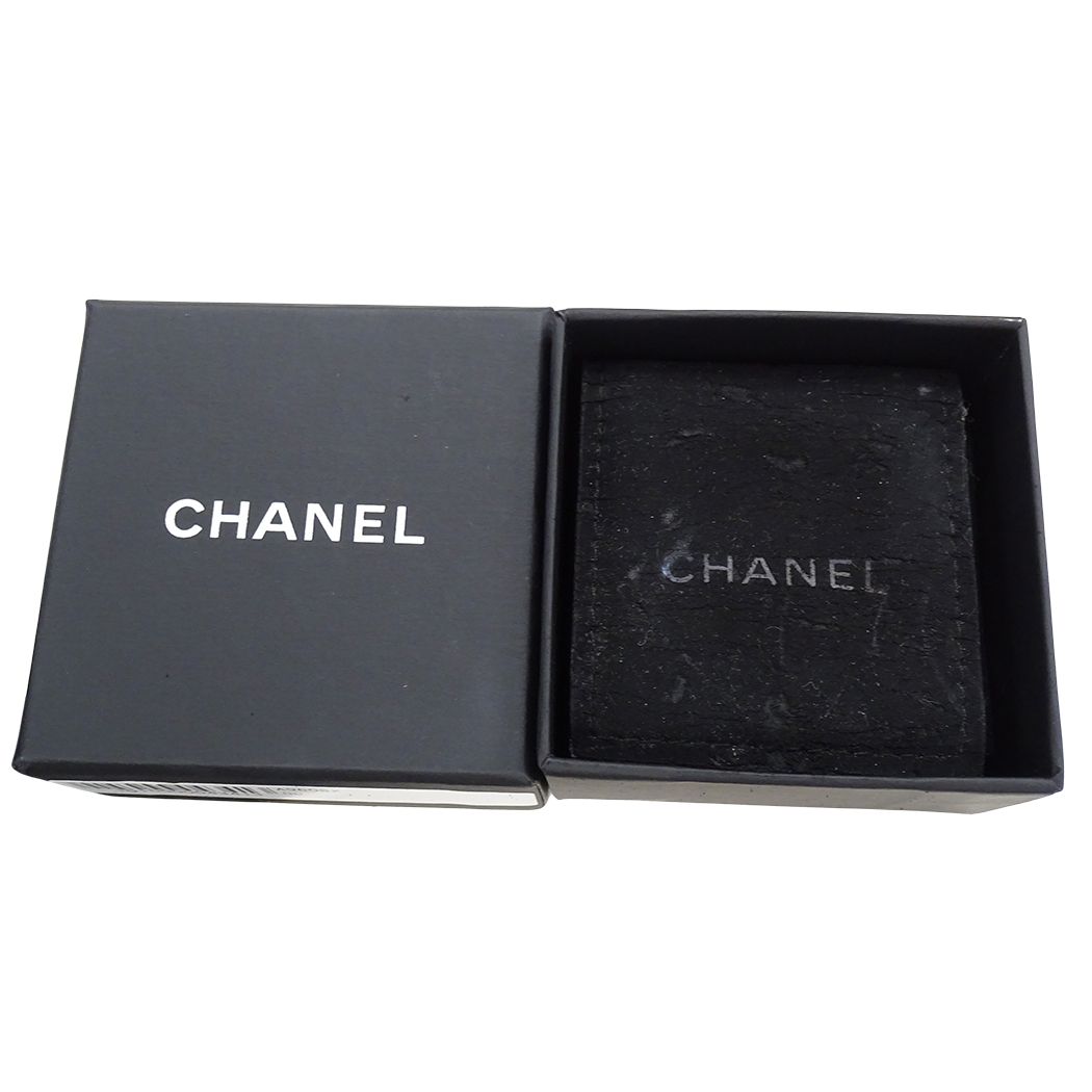 Chanel Earrings CC Logo Metal Champagne Gold — view 8