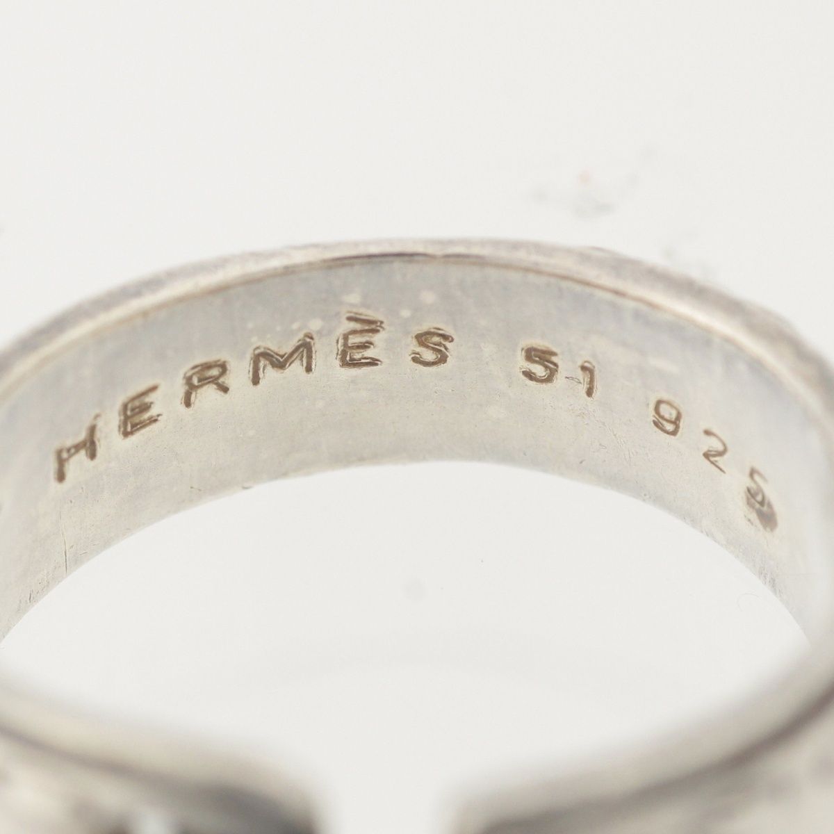 Hermes Mexico Mexique Vintage Double Ring Silver — view 8