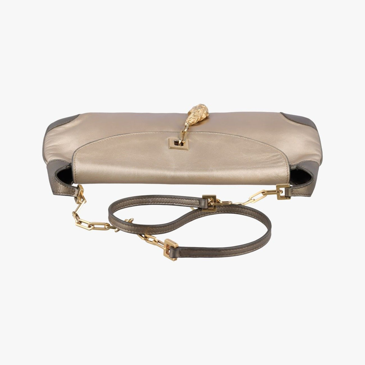 Gucci Tiger Head Gold Leather — view 8