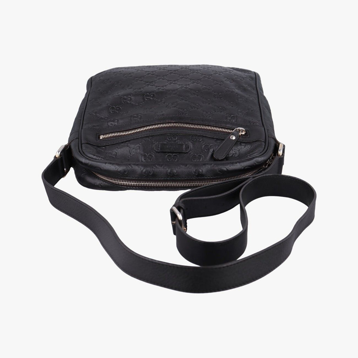 Gucci Guccissima Messenger Black Leather — view 8