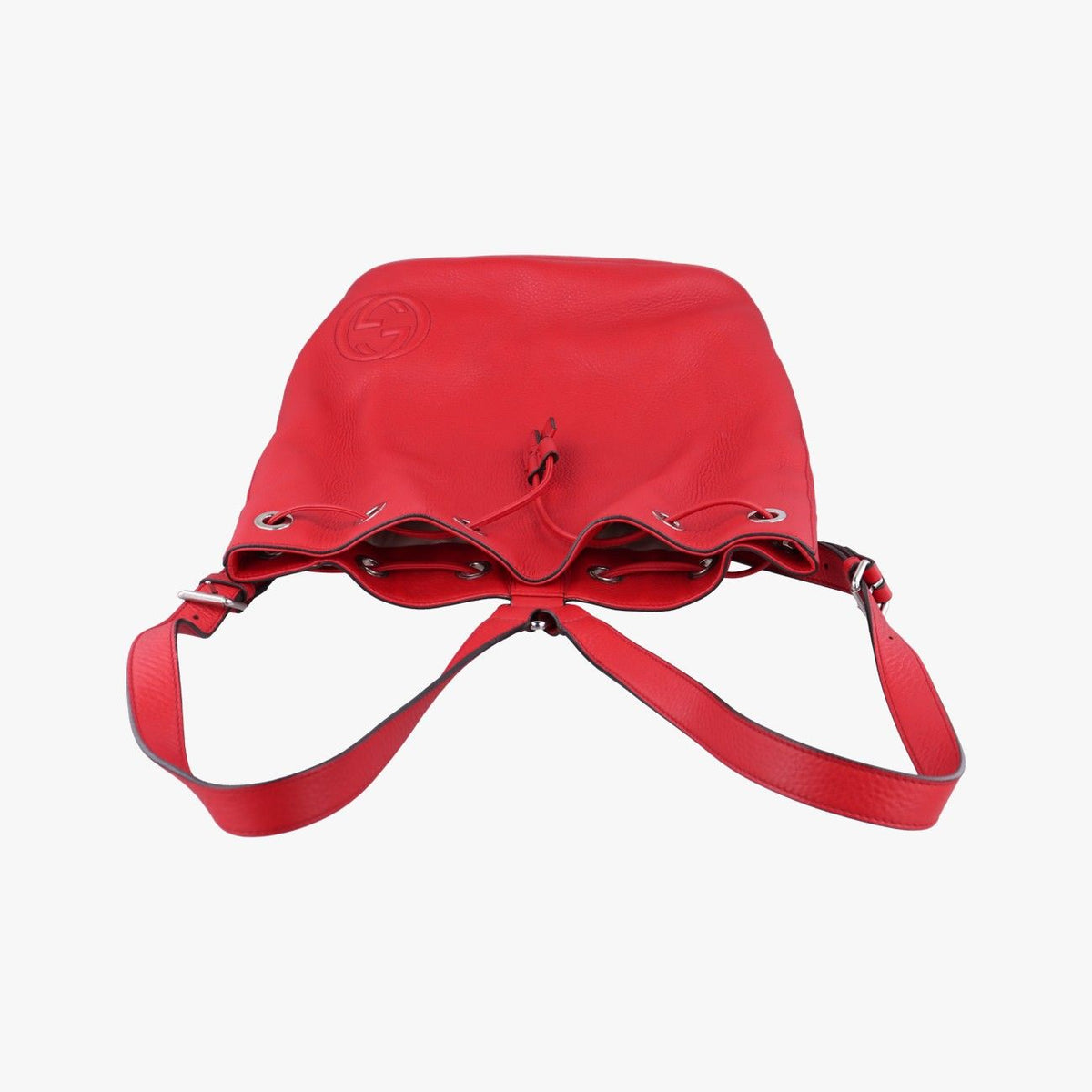 Gucci Soho Drawstring Red Leather — view 8