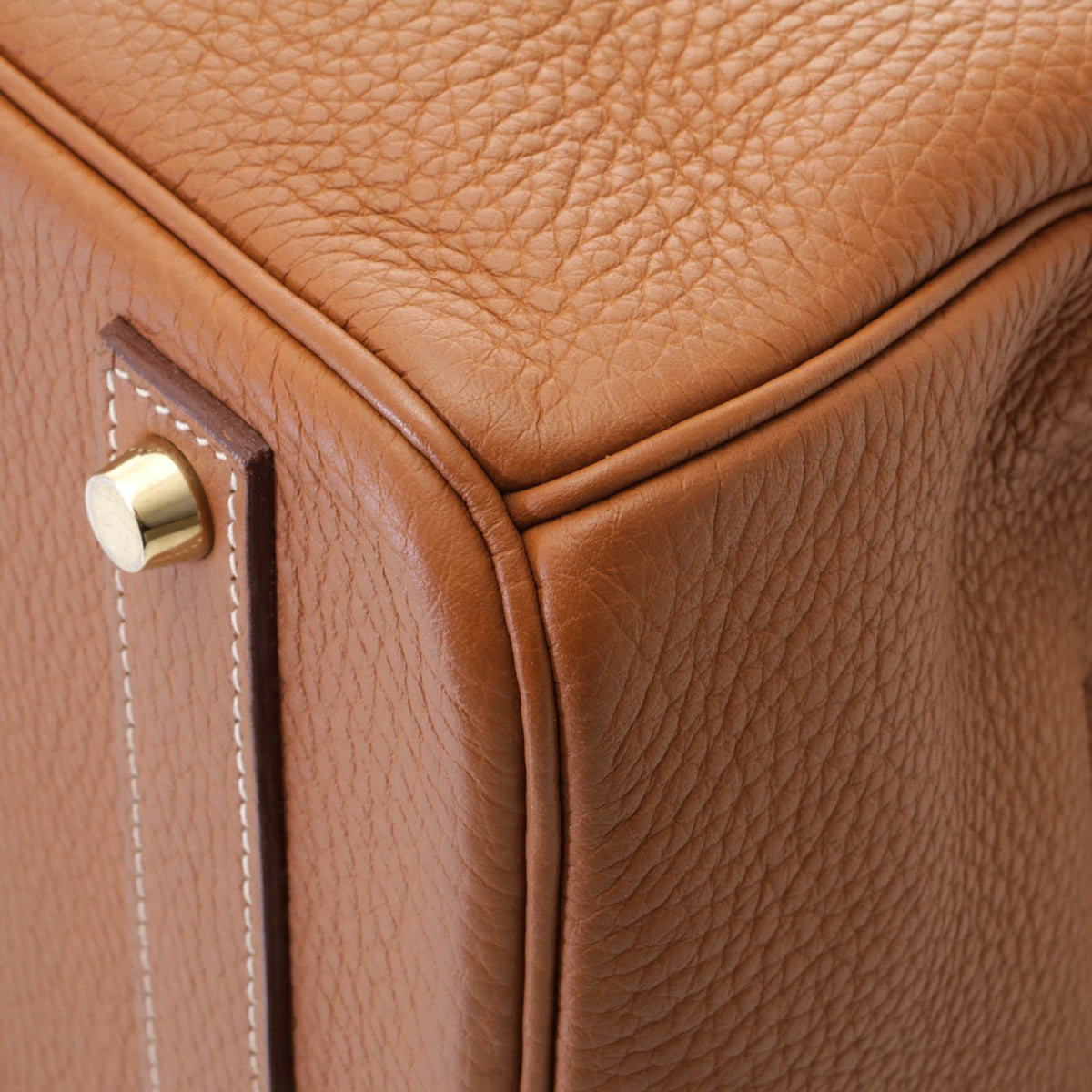Hermes Birkin 40 Gold Handbag Togo — view 8