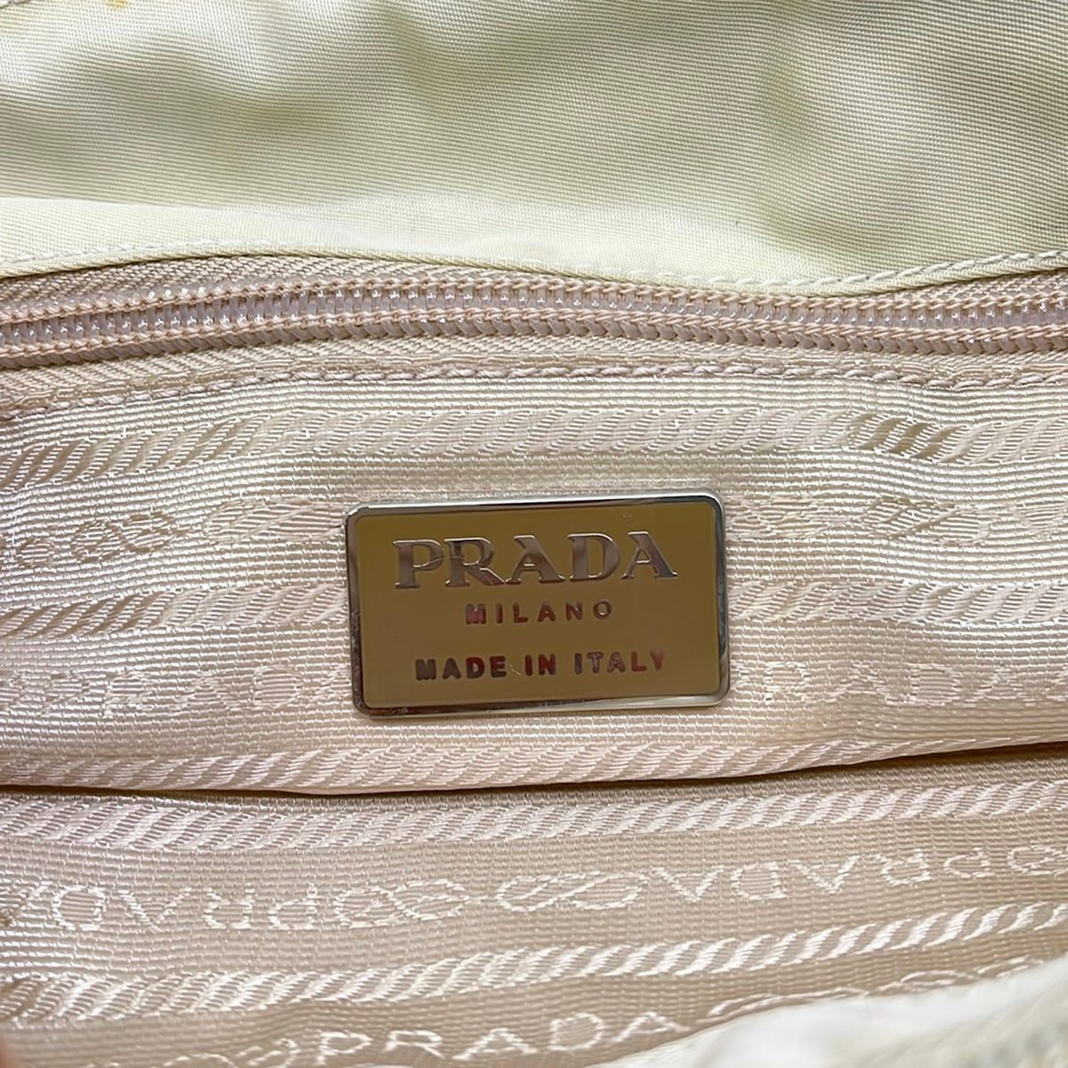 Prada Tote Bag Ivory — view 8