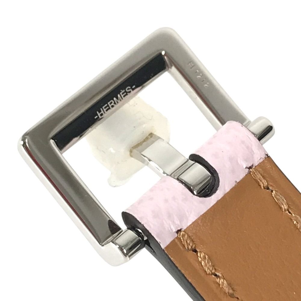Hermes Belt Pop H 15 Leather Mauve Pale Chai Pink — view 8