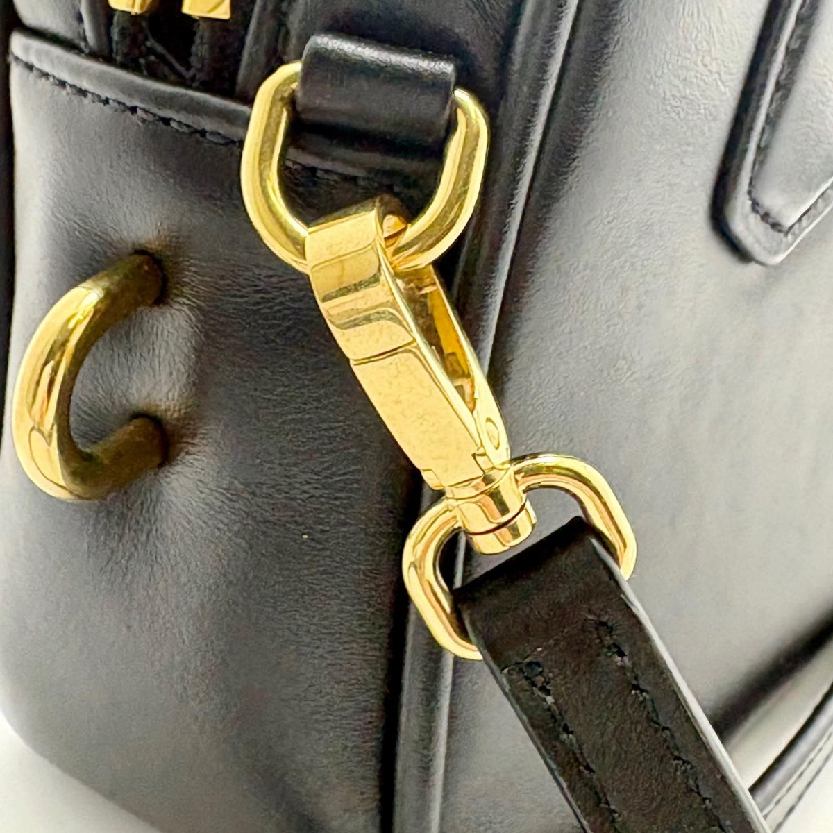 Miu Miu Arcadi Small 2-Way Bag Black Leather Handbag — view 8