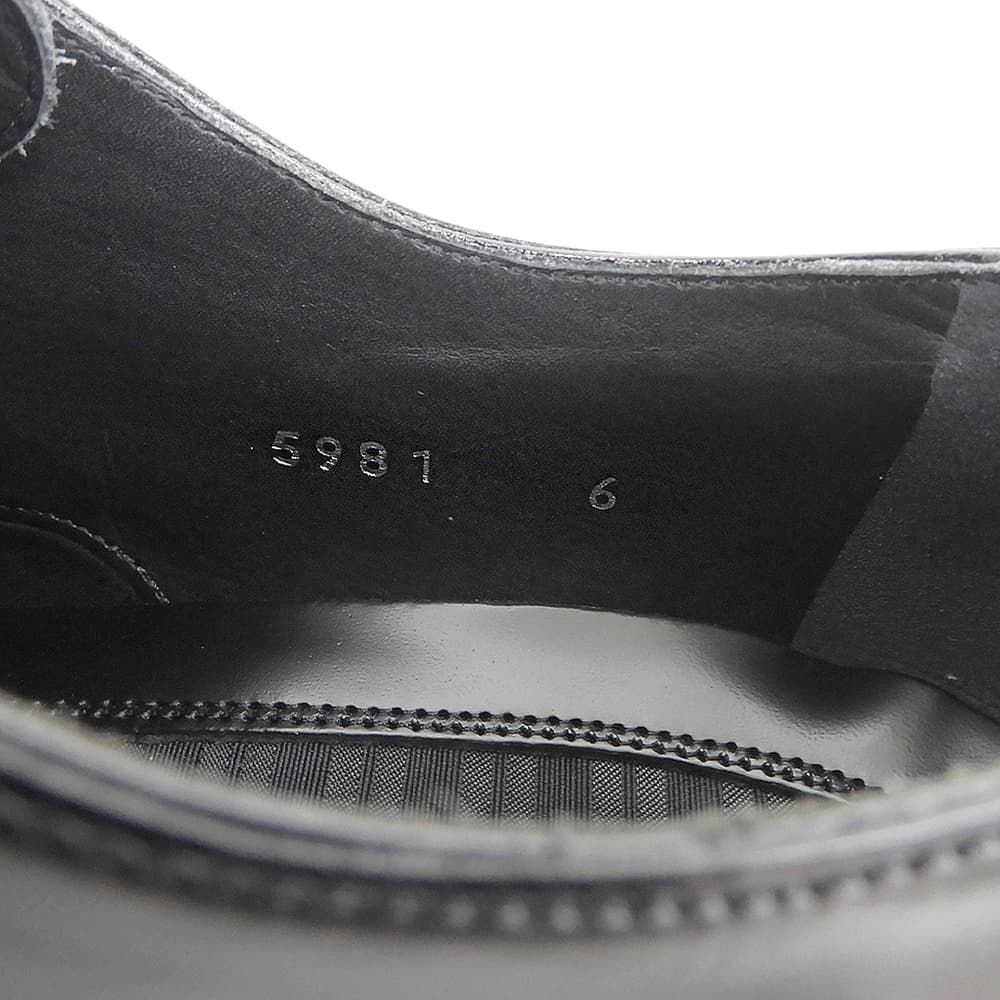 Dolce & Gabbana Leather Plain Toe Dress Shoes Black 6 — view 6