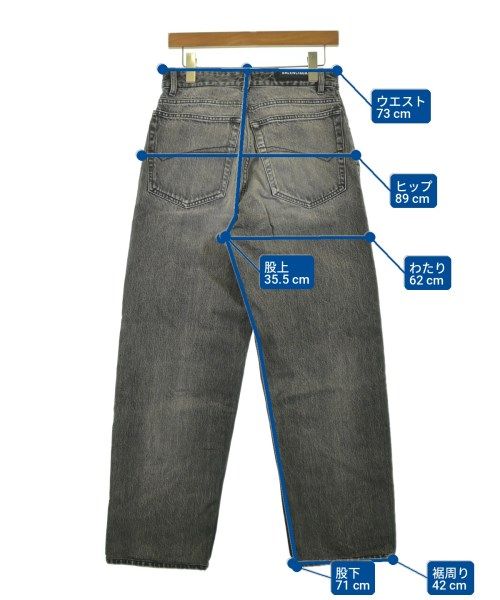 Balenciaga Denim Pants Gray — view 6
