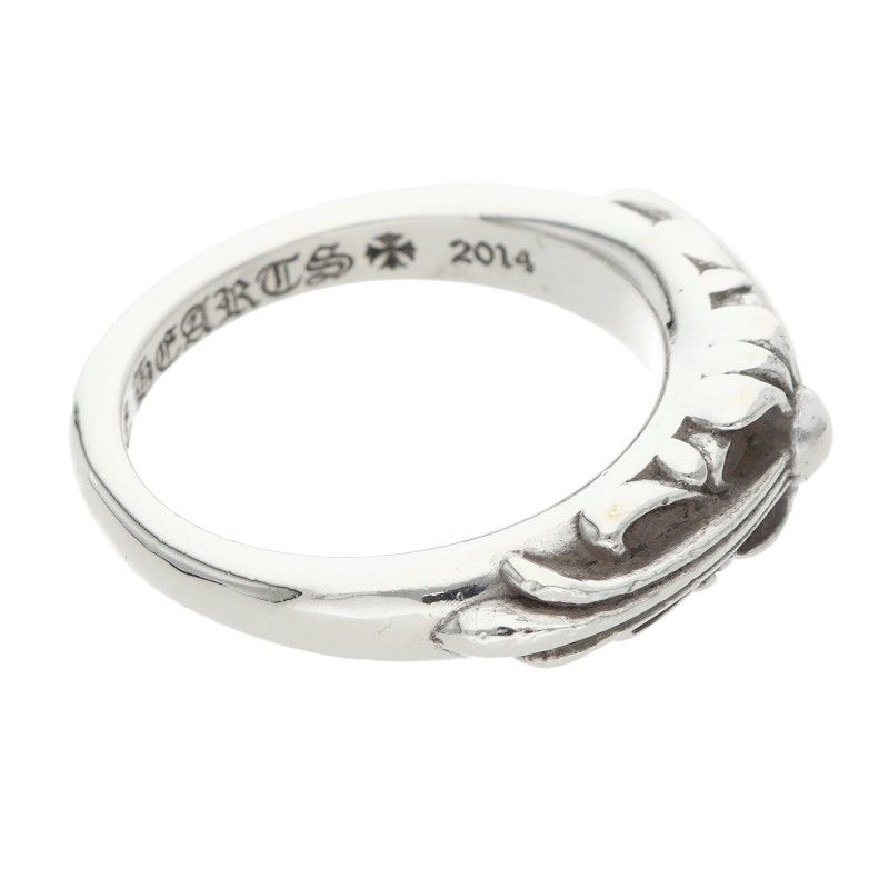 Chrome Hearts Baby Classic Floral Cross Silver Ring — view 5