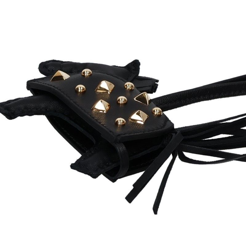 Hermes Robeo Rock PM Agneau Milo Studded Charm PM Keychain — view 3