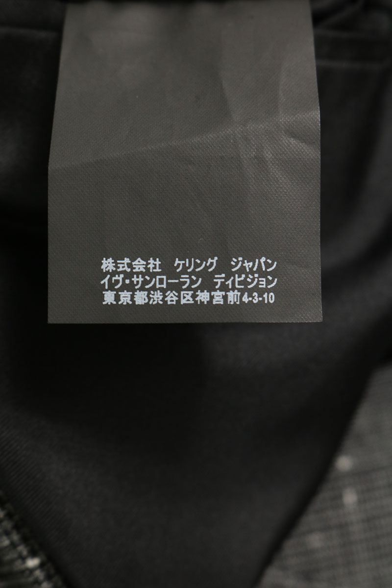Saint Laurent Paris Check Tailored Jacket — view 3