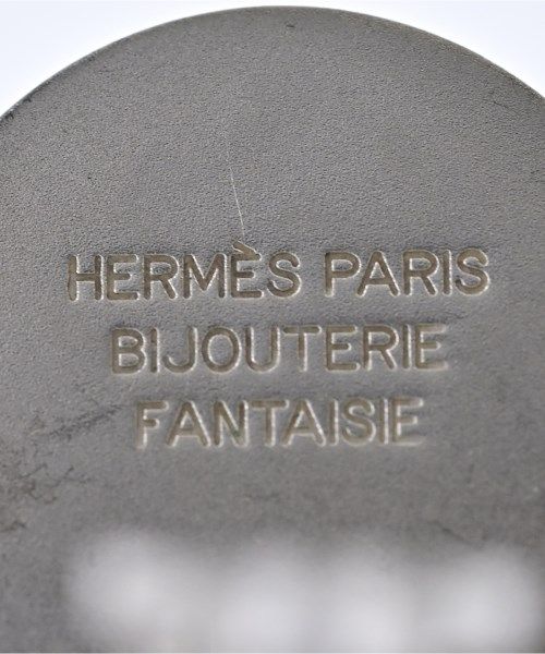Hermes Sellier Earrings Silver — view 4