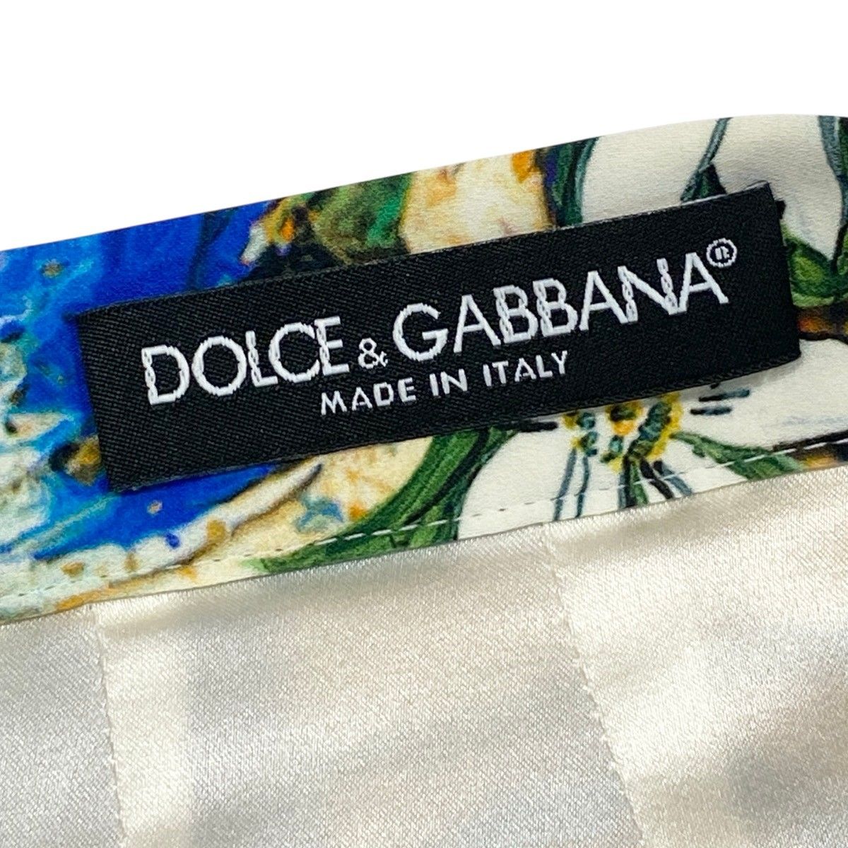 Dolce & Gabbana Silk Skirt Mallorcan Floral Knee-Length Multicolor 38 — view 8