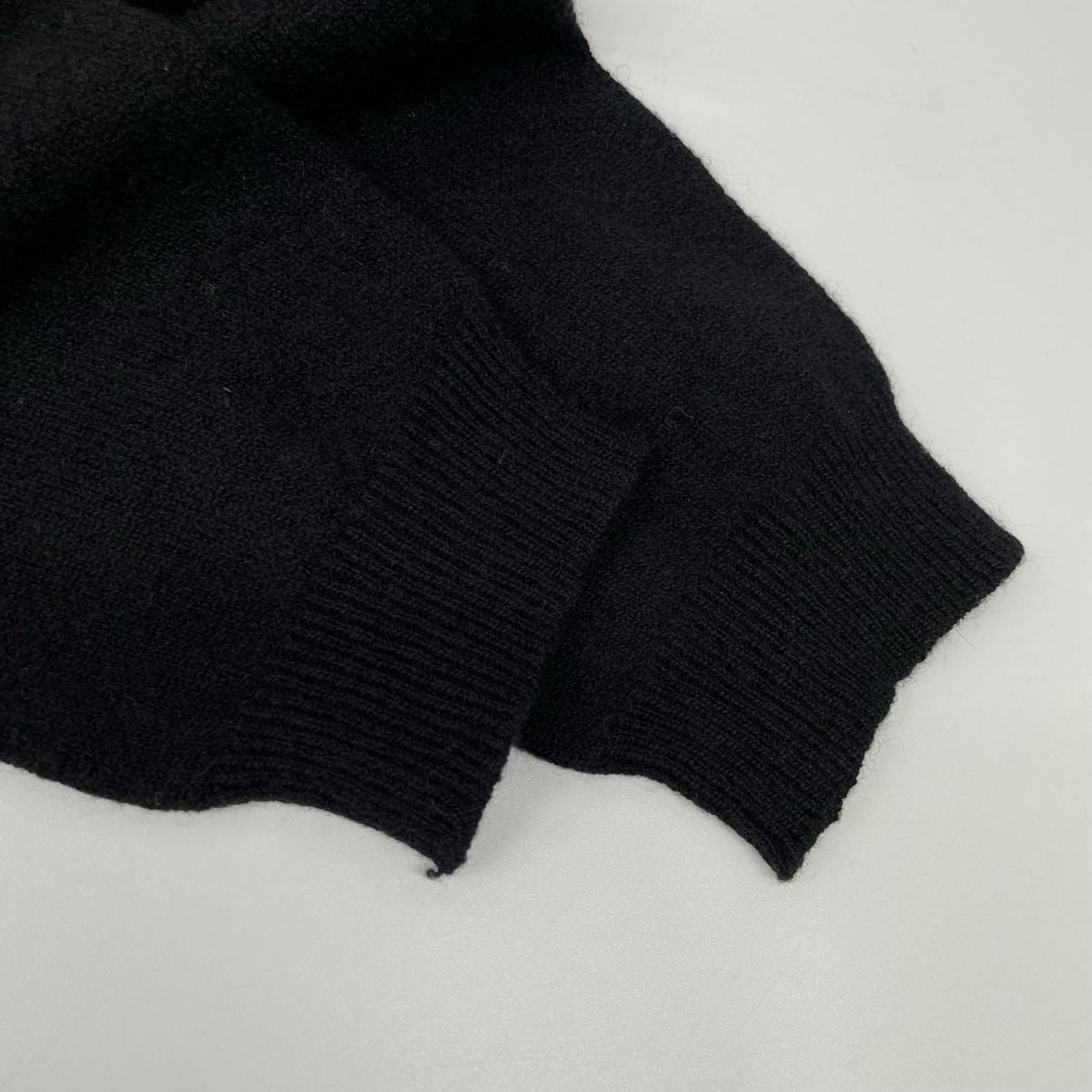 Chanel Black Cashmere 65% Hem Plate Turtleneck Knit — view 8